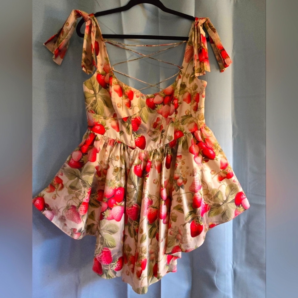 Selkie Strawberry Farmers Market Dress - XL